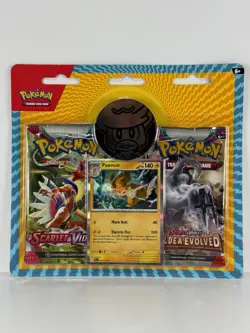 Pokemon TCG Scarlet & Violet + Paldea Evolved Blister Pack Pawmot Promo - New! - Image 1