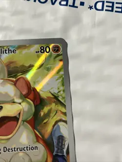 Pokemon TCG Hisuian Growlithe 181/167 Twilight Masquerade IR Full Art Holo - Image 5
