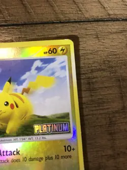 Pokemon Pikachu 70/100 [Platinum] Stamped Reverse Holo Burger King Promo - Image 4