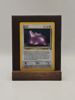 Pokemon 1999 Ditto Holofoil Card 3/62 Base Fossil Set Card RARE - Image 1