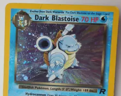 Dark Blastoise 3/82 Rare Holo Team Rocket Set Pokemon Creases see Pics HP/DMG - Image 5