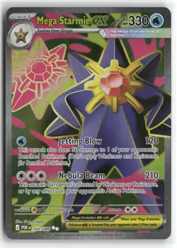Mega Starmie ex 102/088 Ultra Rare Perfect Order Pokemon Near Mint - Image 1