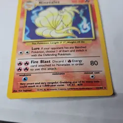 Pokemon TCG Ninetales Base Set Holo Rare 12/102 1999 NM Great Condition - Image 2