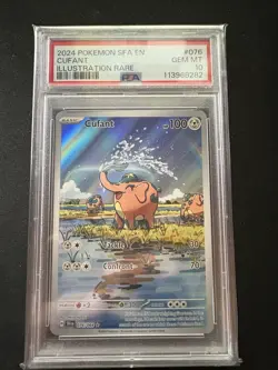 Pokemon TCG Cufant Holo Illustration Rare Full Art Shrouded Fable PSA 10 - Image 1