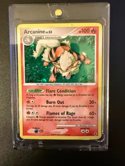 🔥 2009 Arcanine Lv. 53 1/111 Platinum Rising Rivals HOLO Pokemon TCG (LP) 🔥 - Image 1