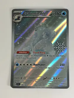 Pokemon TCG Stellar Crown Alt Art Holiday Calendar Crabominable 149/142 NM - Image 1