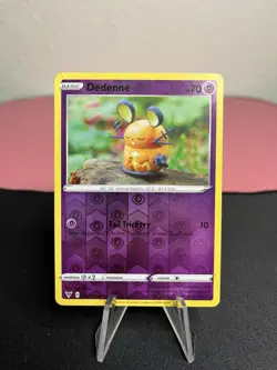 Dedenne 077/185 Pokemon Swsh04: Vivid Voltage Reverse Holo - Yuka Morii! - Image 1