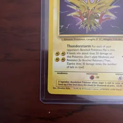 Pokemon TCG Zapdos Fossil Unlimited Non-Holo Rare 30/62 NM - Image 5