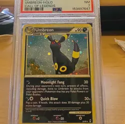 Pokemon TCG Umbreon Call of Legends Holo Rare Stage 1 Darkness 22/95 PSA 7 2011 - Image 3