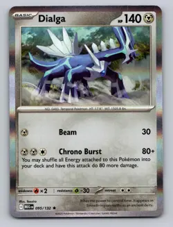 Dialga 095/132 Rare Mega Evolution Pokemon Holo NM - Image 1