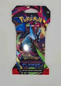 Pokemon Cards Phantasmal Flames, Mega Evolution Booster Pack New - Image 1