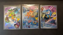 Pokemon First Partner Illustration Collection - Chimchar Turtwig Piplup Set - Image 1