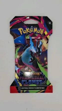 Pokemon Cards Phantasmal Flames, Mega Evolution Booster Pack New - Image 1