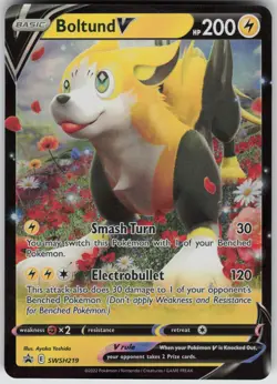 Boltund V SWSH219 Holo Promo Sword & Shield Promo Pokemon Near Mint - Image 3