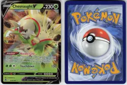 Chesnaught V 015/195 Holo V Rare Silver Tempest Pokemon Near Mint - Image 2