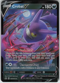 Crobat V SWSH110 Holo Promo Sword & Shield Promo Pokemon Near Mint - Image 3