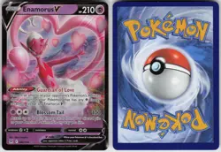 Enamorus V 082/196 Holo V Rare Lost Origin Pokemon Near Mint - Image 2