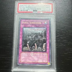 2005 Yugioh Royal Surrender TLM-EN059 Ultimate Rare 1st Edition PSA 9 - Image 1