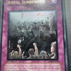 2005 Yugioh Royal Surrender TLM-EN059 Ultimate Rare 1st Edition PSA 9 - Image 2
