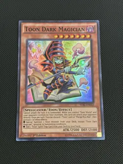 Yugioh! Toon Dark Magician TDIL-EN032 1st Edition Super Rare Mint NM - Image 1