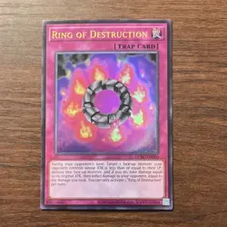 🔥Ring of Destruction LCKC-EN050 Ultra Rare YuGiOh!🔥 - Image 1