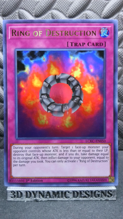| Yugioh Ring of Destruction LCKC-EN050 1st Edition Ultra Rare Kaiba NM 🔥 | - Image 1