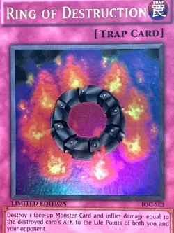 yugioh IOC-SE3 RING OF DESTRUCTION Ultra Rare Limited Edition NEAR MINT - Image 2