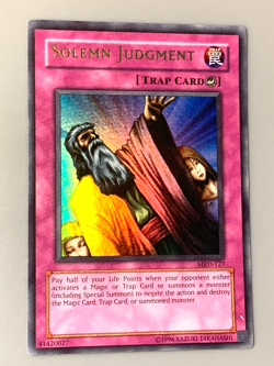 yugioh Solemn Judgment MRD-127 Unlimited Edition Ultra Rare near mint super nice - Image 1