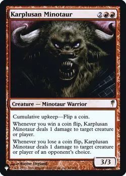 MTG Karplusan Minotaur - Foil, NM-Mint, English The List Reprints - Image 1