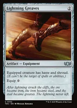 MTG Lightning Greaves, NM-Mint, English Commander: Tarkir: Dragonstorm - Image 1