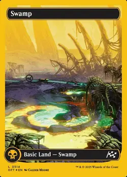 MTG Swamp (0514) - First-Place Foil, NM-Mint, English Aetherdrift - Image 1