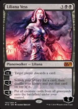 MTG Liliana Vess, Light Play, English Magic 2015 - Image 1