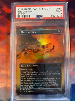 MTG Lord of the Rings The One Ring Borderless Foil PSA 9 MISLABELED!!! - Image 1