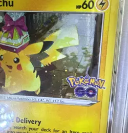 Pikachu SWSH234 PSA 10 Holo Bleed Pokemon Go Pokemon Card Gem Mint Swirl 🌀⚡ - Image 3