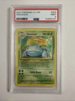 Pokemon TCG Venusaur Classic CLV Card PSA 9 Mint 003/034 - Image 1