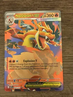 2026 Pokemon Mega Charizard Y ex 22 /217 Double Rare Ascended Heroes Holo Art 02 - Image 1