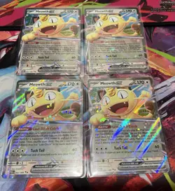 Pokemon TCG: (4) Meowth ex 62/88 (Double Rare) Perfect Order M/NM - Image 1
