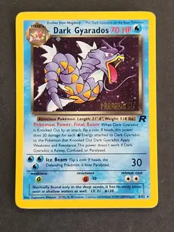 Dark Gyarados 8/82 Holo Team Rocket - Prerelease Promo - Pokemon Card - LP+ 🔥 - Image 3