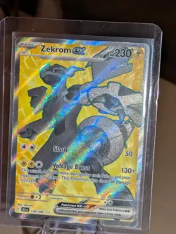 Pokemon SV: Black Bolt #158/086 Secret Rare Zekrom ex Holo - Image 3