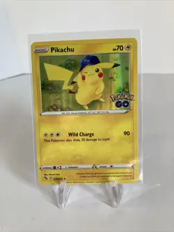 Pokemon TCG Pikachu Pokemon GO 028/078 Holo Holo Rare- NM - Image 1