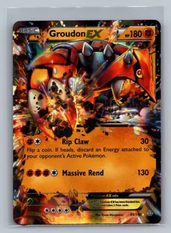 Groudon-EX - 85/160 - Holo Rare EX Pokemon Primal Clash MP/DMG - Image 1