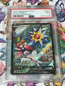 Misty Starmie V #TG13 Pokemon Sword & Shield Astral Radiance PSA 9 - Image 1