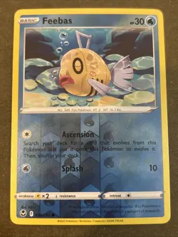 Feebas 039/195 Swsh12: Silver Tempest Reverse Holo Pokemon TCG NM - Image 1