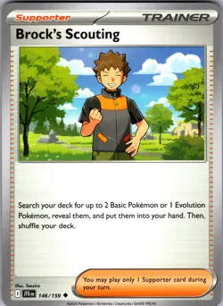 Brock's Scouting Journey Together 146/159 Uncommon Pokemon Near Mint - Image 1