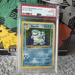 2023 Pokemon CLB en Blastoise #003 PSA 10 Gem Mint - Image 4