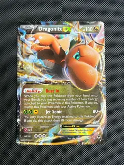 Pokemon Dragonite EX Holo EX Rare 74 - 2014 Furious Fists LP - Image 1