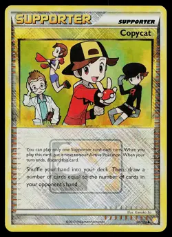 Pokemon Card - Copycat (League Promo) Crosshatch 90/123 Holo Reverse Holo Promo - Image 1