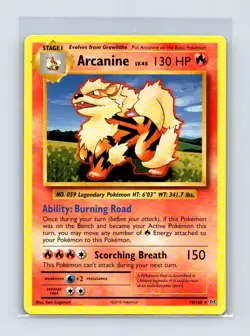 Arcanine 18/108 Rare Evolutions Pokemon Near Mint - Image 1