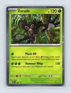 Zarude (Cosmos Holo) 199 Holo Holo Rare Scarlet & Violet Promo Pokemon LP - Image 1