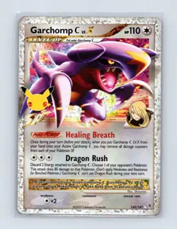 Garchomp C LV.X 145/147 Celebrations: Classic Collection Pokemon NM - Image 1
